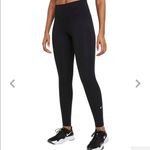 Nike The One Luxe DRY Mid Rise Tights Cropped Leggings Black Moisturize Wicking Photo 1
