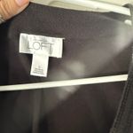 Ann Taylor Ann‎ Taylor LOFT Top Women's Small Black Sequin V Neck Short Sleeve Knit Party Photo 5