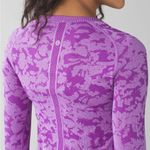 Lululemon  Swiftly Tech Long Sleeve Crew, Heathered Tender Violet Purple sz. 6 Photo 3