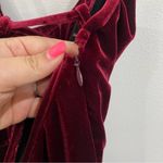 Amanda Uprichard  Velvet Dark Romantic Jasalina Mini Dress in Burgundy Size Small Photo 10