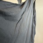 MiB Collection Womens Draped Lagenlook Vest L Large Black Cotton Linen Made USA Photo 1