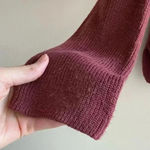 Pink Rose Pink Republic Burgundy Cold Shoulder Lightweight Sweater - Women’s Medium Photo 2