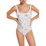 Desigual new x Smiley® ☻︎ One Piece Smiley Graffiti Swimsuit ☻ White ☻︎ Small Photo 1