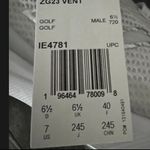 Adidas ZG23 Golf Shoes Lightstrike Spiked Performance White/gret Mens Size 7 Photo 3