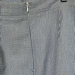 Lauren James Blue & White Seersucker Faux Wrap Skirt Size Medium Photo 7