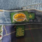 Cabela's Jeans Womens 8 regular Blue Cotton Plaid Lined High Waist Vintage Photo 5