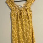 Reformation jeans Maison Yellow Floral mini Dress size Small a line slip Photo 0
