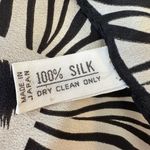 Christian Dior Dior Black and White Zebra Print Scarf VINTAGE 100% SILK Photo 3