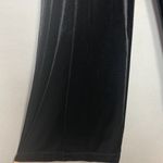 Halogen  Velvet Pants Velour Black Straight Wide Leg Pull-On‎ Size Small Women Photo 7