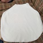 Loft  Cream Knit Poncho Photo 0