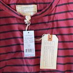 Current/Elliott Beatnik Long Sleeve Striped Mini Dress in Cabernet Size 0 NWT Photo 7