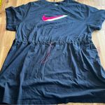 Nike Plus Size Black T-Shirt Dress with Drawstring Waist β 2X Photo 0