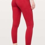 Lululemon Fast and Free High Rise Tights Leggings in Dark Red Size 14 NWT Photo 0