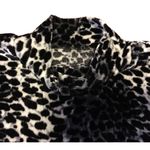 Silver Cheetah Velvet Sweater Photo 1