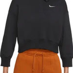 Nike  Phoenix Fleece Three-Quarter‎ Sleeve Crop Polo Sweatshirt size XXL Photo 0