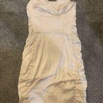 Oh Polly  Strapless Satin Dress Photo 0