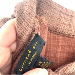 Anthropologie  Current Air Bette Tie-Back Cotton Contemporary Brown Blouse Top Photo 10