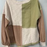 Very J The Callahan Oversized Color Block Knit Top NWT - Large Photo 3