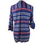 Hippie Rose V-neck striped blouse top size medium Photo 1