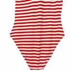 J.Crew  Red White Stripe One Shoulder Swimsuit Size 6 Bow Tie One Piece Nautical Photo 8