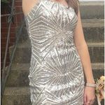 Lucy in the Sky Silver  Sequin Dress Photo 0