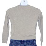 Madewell Throwback Embroidered Cities Sweatshirt Cropped Gray Crewneck Pullover Photo 3