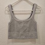 NIKIBIKI  Vintage Cool Grey Cropped Chevron Tank One Size Photo 3