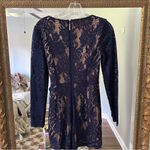 Lilly Pulitzer  Navy Blue Lace Tiki Wrap Romper, Size XS Photo 6