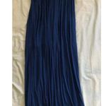 Anthropologie $359 NWT  Mara Hoffman 0 Bustier Dress Maxi Blue Knit Embroidery Photo 3