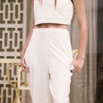 Free People Free-est Tulip Crop Pants In Ivory Size Medium Photo 0