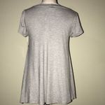 Misia grey short sleeve top with buttons on side Gray Photo 4