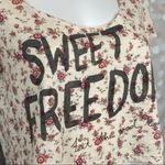 American Eagle  Sweet Freedom Cream Crop Top Size L Photo 2