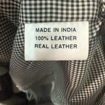 Saguaro West Black Leather Vest Size Medium EUC Photo 5