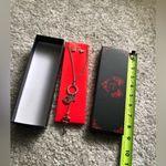 Guess NEW vintage  Women's Silver Tone Heart Key Pendant Necklace & Earrings Set Photo 5