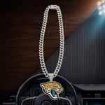 NFL Jacksonville Jaguars 20 Inch Necklace Pendant Cuban Chain Link Jewelry Photo 2