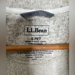 Women's L.L.Bean Sweater Fleece Long Vest Size Small Petite Tan Photo 3