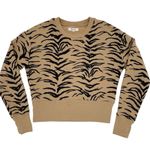 Madewell Crop Sweatshirt in Tiger Stripe AF979 Long Sleeves Cropped Fit Size XS Photo 2