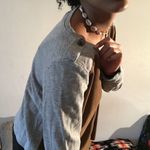Forever 21 Brown and grey Suede sweater Photo 4