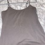 Old Navy Fitted Gray Basic Tank Top Photo 2