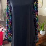 SheIn black Dress with colorful sequin long sleeves in size M Photo 0