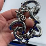 Michael Kors Silver Tone Chunky Chain Link Bracelet luxury designer fancy extra Photo 1