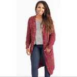 Agnes & Dora  Dreamy Duster Red Long Cardigan Sweater Large NWOT Photo 5