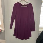 Zenana Premium  Plum Purple Long Sleeve Tunic Dress Size Medium Photo 3