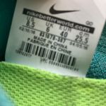 Nike  Free RN Flyknit Textured Sneakers Teal 831070-307 Women’s Size 8.5 Like New Photo 9