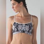 Lululemon Flow Y Bra IV Ziggy Snake Butter Pink Black Butter Pink greatcondition Photo 0