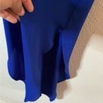 NERLEROLIAN Women's Adjustable Strappy Split Summer Casual Midi Dress Blue S Photo 5