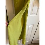 Free People "Viktoria" Satin Two-Piece Maxi Skirt Set Size 2 NWT Chartreuse $200 Photo 5