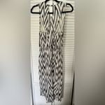 Banana Republic  Black and White Sleeveless V-Neck Sundress Photo 2