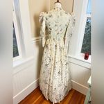Vintage Custom 70s Victorian Revival Wedding or Ball Gown Cottagecore Royalcore Size M Photo 3
