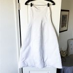 Khaite Blume Strapless Fit & Flare White Wool Silk Midi Dress Wedding 6 EUC Photo 1